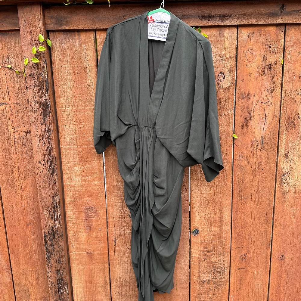 Étoile Draped Black Dress